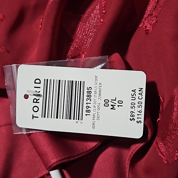 HOST PICK! TORRID Beautiful Clip Dot Star Long Sleeve Dress Medium - Picture 6 of 6